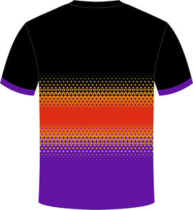 Maillot de basket-ball pour homme à col en V, imprimé par sublimation, en polyester, manches courtes, évacuation de l'humidité, séchage rapide, coupe régulière - Product Image 3