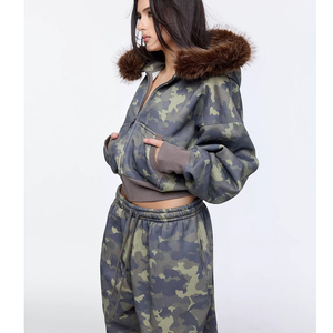 Conjunto Deportivo con Capucha para Mujer, Ecológico, Pantalones Largos con Cordón, Tallas Grandes, Ropa Casual de Otoño - Product Image 3