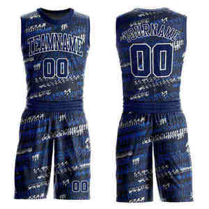 Ensemble d'uniformes de basketball personnalisés sublimés, 100 % polyester respirant, équipement sportif cousu, uniforme pour hommes - Product Image 1