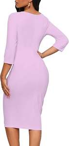 Vestido Polo Casual de Negocios para Mujer - Corte Entallado para Oficina - Vestido Deportivo de Manga Corta con Logotipo Personalizado Bordado - Product Image 3