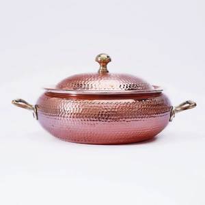 Premium Pure <b>Copper</b> Uruli Bowl Handmade Hammered Decorative Bowl for Serving Food Floating Flowers Home Decor Centerpiece - Product Image 4