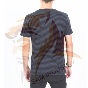 T-shirt pour homme en polyester respirant, design personnalisé, impression de logo sur mesure, séchage rapide - Product Image 3