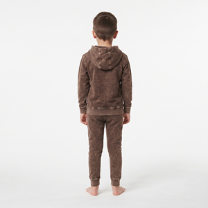 Conjunto de Sudadera con Capucha y Pantalón de Chándal de Algodón Grueso Lavado al Ácido para Niños 2026 de Alta Calidad, con Cremallera Completa, Logotipo Personalizado, Venta al por Mayor - Product Image 6
