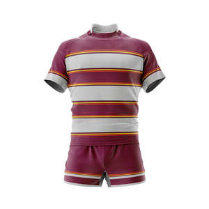 Camisetas de Rugby para Hombre de Primera Calidad, Ropa Deportiva Personalizada con Logotipo en Relieve, Diseño Transpirable, Uniformes de Rugby OEM, Conjuntos de Uniformes de Rugby de Secado Rápido - Product Image 4