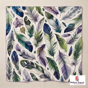 Elegant <b>Square</b> <b>Scarf</b> Custom Digital Print Lightweight <b>Silk</b> Feel Fabric Premium Fashion Accessories OEM ODM Manufacturer Bulk - Product Image 4