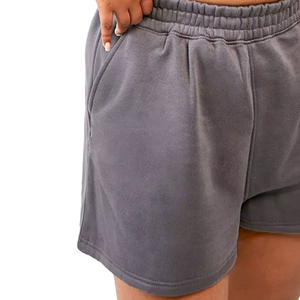 Shorts en jean taille mi-haute pour femme, grande taille, sportifs, respirants, séchage rapide, écologiques, coupe ajustée, taille élastique, été - Product Image 2