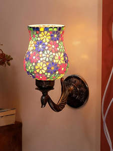 Applique murale en verre mosaïque faite à la main pour la décoration intérieure applique murale en mosaïque décorative colorée pour le salon - Product Image 4