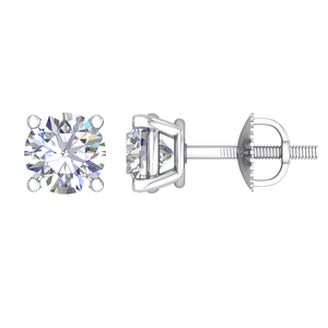 Pendientes de Plata 925 con Diamantes de Laboratorio, Certificados por IGI, RJC, ODM, OEM, Fabricante de Joyería Fina Ética, Venta al por Mayor EA501941 - Product Image 1