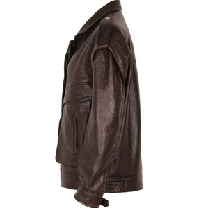 Veste en cuir pour femme à manches courtes, imperméable et coupe-vent, en polyester véritable, pour l'hiver - Product Image 3