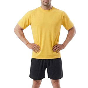 Men's Brown Cotton T-Shirt Short Sleeve O-Neck Regular Fit Casual Solid Color Jersey Knitted Custom <b>Design</b> Top Quality Men Shirt - Product Image 4
