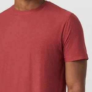 T-shirt pour homme vintage rouge avec logo personnalisé, coton doux de qualité supérieure, col rond décontracté, manches courtes, streetwear quotidien, mode estivale - Product Image 3