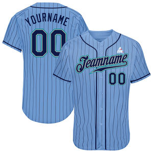 Camiseta de béisbol personalizada con rayas rosas para hombre, uniforme de equipo con botones, camisa deportiva de poliéster transpirable, nombre y número personalizados - Product Image 6