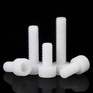 Nylon Insulated White Cylindrical Head <b>Socket</b> Head Cap <b>Screws</b> (M3-M12mm) - Product Image 4
