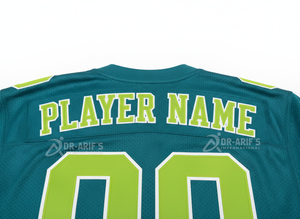 Ensemble de maillots de football américain personnalisés pour équipe, sublimés, col en V, maille respirante, manches courtes, taille élastique, pour hommes adultes - Product Image 6
