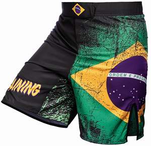 Pantalones cortos de MMA para hombre, para entrenamiento de artes marciales, cintura elástica con cordón, ligeros, de secado rápido, para lucha, gimnasio, entrenamiento, artes marciales, MMA - Product Image 6