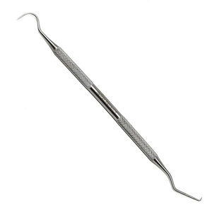 Dental Tartar <b>Scraper</b> Tool Double Ended Explorer Probe #5 Plaque Remover Stainless Steel Reusable <b>Tooth</b> Pick for <b>Teeth</b> Clean - Product Image 1