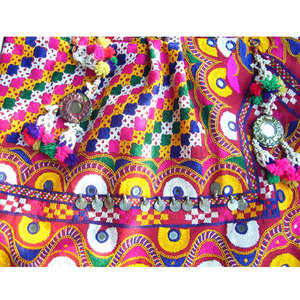 Bolso Étnico Banjara Estilo Hobo, Bolso de Hombro Bordado Tribal Vintage, Bolso Bandolera Bohemio Hippie Hecho a Mano, Colorido, para Festivales - Product Image 3