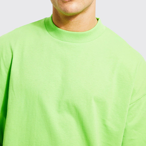เสื้อยืดผู้ชายไซส์ใหญ่ สีดำ แขนสั้น คอกลม ผ้าคอตตอนเจอร์ซีย์ ทรงปกติ สีพื้น สไตล์เรียบง่าย รับสกรีนโลโก้ OEM - Product Image 6