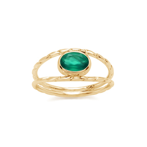 2026 New Designer Natural Green Onyx Oval Shaped Gemstone <b>Rings</b> 925 <b>Sterling</b> <b>Silver</b> Handmade <b>Stacking</b> <b>Ring</b> Factory Price Jewelry - Product Image 5
