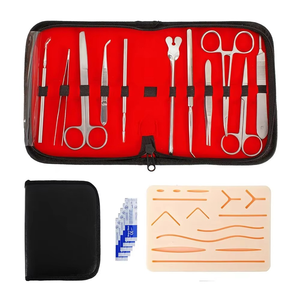 Kit de Práctica de Sutura, Juego Completo de Entrenamiento de Sutura Médica con Almohadilla de Práctica de Piel de Silicona Reutilizable e Instrumentos de Acero Inoxidable - Product Image 2