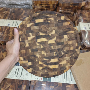 เขียงไม้ทรงกลมอะคาเซียแบบรักษ์โลกจาก SMARTWOOD – เขียงเนื้อและแผ่นหั่นสำหรับงานหนักสำหรับการเตรียมอาหารในครัว - Product Image 1