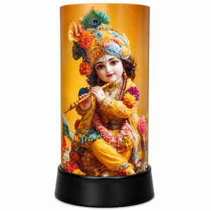 Bal Krishna LED <b>Night</b> Lamp Acrylic Spiritual Table <b>Light</b> USB Touch Decorative Bedside Janmashtami Diwali Gift for Home Temple - Product Image 1
