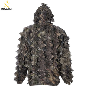 Leafy <b>Camo</b> Hunting <b>Jacket</b> – Lightweight 1/2 Zip Hoodie with Hood & Pouch - Product Image 6