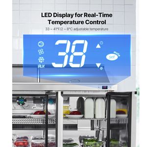 Frigorifero Commerciale da Cucina 72 Pollici 18,7 Cu. Ft. Tavolo Refrigerato per Preparazione Sandwich Mega Top con Frigorifero per 30 Vaschette - Product Image 5