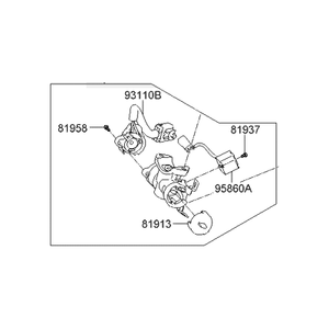 i30 Nouveaux interrupteurs et commandes 819102L000 - Product Image 1