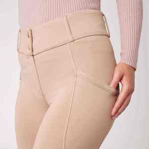 Culotte d'équitation pour homme, taille haute, fermeture à boucle, en cuir PU, confortable, imperméable, petit prix - Product Image 3
