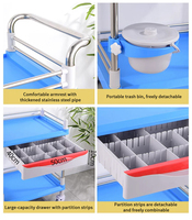 Chariot de rangement multifonction de luxe en ABS de haute qualité pour salon de coiffure/scanneur dentaire médical/support pour scanner oral hôpital 2/3