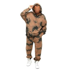 Sweat à capuche tie-dye moderne en tissu moelleux, aux teintes expressives et à la chaleur équilibrée, idéal pour la superposition et un style de vie confortable. - Product Image 2