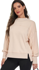 เสื้อสเวตเชิ้ตคอกลมโอเวอร์ไซส์แฟชั่นใหม่ปี 2026 ผ้าฝ้าย 100% สไตล์สตรีทแวร์สำหรับผู้หญิง ราคาถูก มีสินค้าพร้อมส่ง - Product Image 4