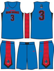 Unisexe # Maillot de basket-ball universitaire cousu Acuff Jr. 100% polyester antibactérien col en V - Product Image 4