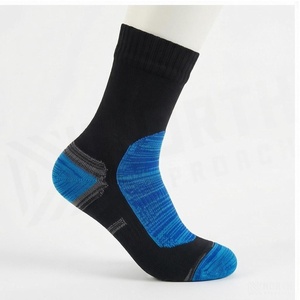 Ankle Socks Blue Black Knitted Breathable Running Socks for Adults Summer Season - Product Image 3