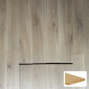 Piso de Madera Maciza de Roble Blanco de 3/4" x 3.54" Grado Selecto con Acabado Liso UV para Uso en Interiores - Product Image 4