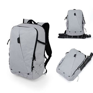 Minimalist Dark Grey Outdoor Hiking Daypack Heavy Duty Travel Rucksack Ergonomic Shoulder Straps travel <b>backpack</b> - Product Image 6