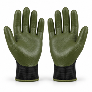 Professional PVC Coated General Purpose <b>Gloves</b> Offering Anti-Slip Grip Breathable Comfort Flexible Construction 10mil Thick - Product Image 2
