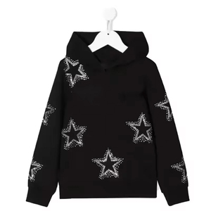 Sudadera con Capucha para Hombre, Elegante, con Pedrería, 100% Algodón, Tejido Suave y Cómodo para Invierno, Diseño Brillante, Ropa Casual de Calle para Fiestas - Product Image 1