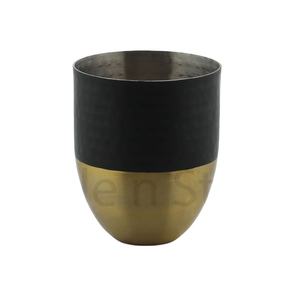 Vaisselle martelée double couleur vin double paroi fiole à vide en acier inoxydable verre à vin panier de fruits en métal ensembles de vaisselle - Product Image 1