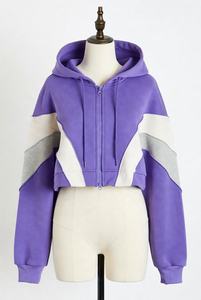 Latest Design Custom Logo Oversized <b>Crop</b> <b>Top</b> Pullover Sweatshirt Cropped Hoodie Women <b>Crop</b> <b>Top</b> Hoodies - Product Image 3