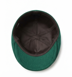 Unisex Cotton Newsboy Hats Green <b>Flat</b> <b>Cap</b> Vintage Driving Hat Breathable Unisex Ivy <b>Cap</b> Casual Travel Outdoor Four Seasons - Product Image 3
