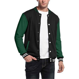 Veste universitaire 100% laine, veste de baseball varsity, veste bomber brodée pour étudiants. - Product Image 1