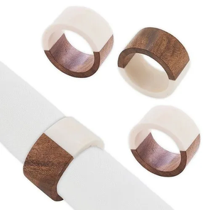 Trending Wood & Resin Napkin Ring Multi Shade Resin Customized Packaging for Table Decor Home Hotel Restaurant <b>Weddings</b> - Product Image 4