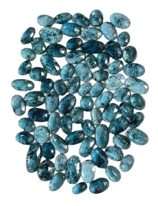 Natural Moss Kyanite Rose Cut Cabochons Loose Gemstones Ring Stones Handmade Bulk Product Customized