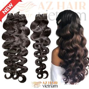 High Quality Raw Vietnamese Hair Body Wave Texture Natural Black Color #1b 100% Human Hair Bundles - Product Image 4