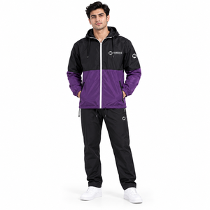 Chaqueta Cortavientos de Invierno para Hombre con Capucha, Marca MANGOES FASHION, de Primera Calidad, Transpirable, de Secado Rápido, Tejido de Lona Resistente, Cierre Frontal con Cremallera - Product Image 1