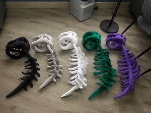 Costume d'Halloween pour animaux de compagnie Furrivo, squelette de dinosaure en peluche 3D, tenue <span class=keywords><strong>T</strong></span>-<span class=keywords><strong>Rex</strong></span> pour chats, chiens et adultes, coton PP doux, cadeau personnel - Product Image 5