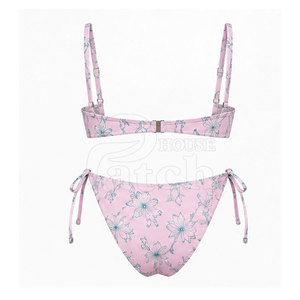 Ensemble bikini femme tendance, maillot de bain deux pièces, bas échancré, matière extensible, haut élégant, idéal pour les vacances à la piscine, à la plage, en été - Product Image 2
