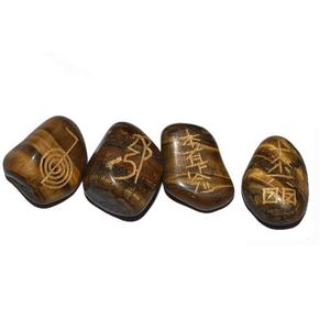 Juego de Piedras Talladas de Ágata Usui Reiki, Venta al por Mayor, Sanación Reiki, Decoración del Hogar con Piedras Semipreciosas, Amor Religioso - Product Image 5